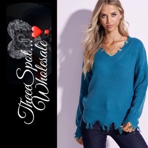 Pre-Order...🧣Fall Fashion🧣Raw Hem Sweater